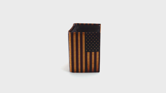 Nocona Belt Co. Unisex-Adult's Nocona Vintage Flag Trifold Wallet, Multi/Color | 701340595477