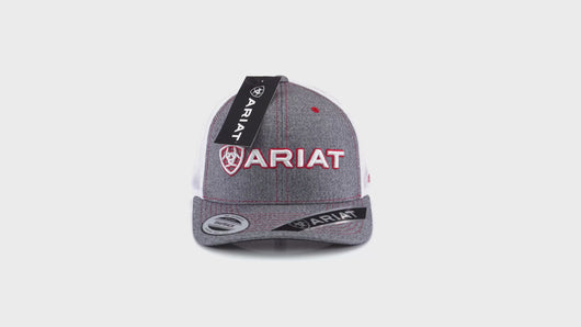 ARIAT Men's Heather Mesh Back Shadow Cap, Gray, One Size | 701340613140