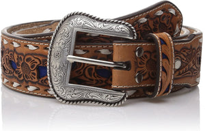 Nocona Men's Natural Blue Wide Buckstitch, 36 --|-- 1045