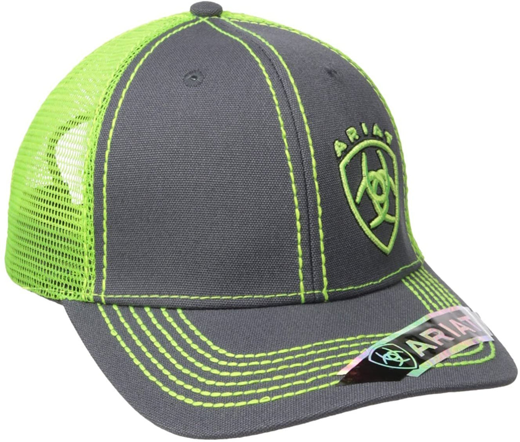 Ariat Men's Clean Neon Corner Logo, Black/Lime, One Size --|-- 1550