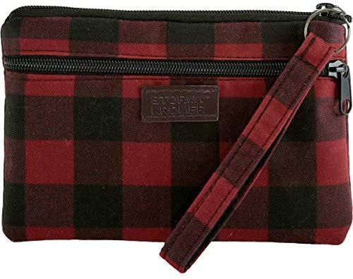 Stormy Kromer The Northwoods Wristlet, One Size, Red/Black Check --|-- 7700
