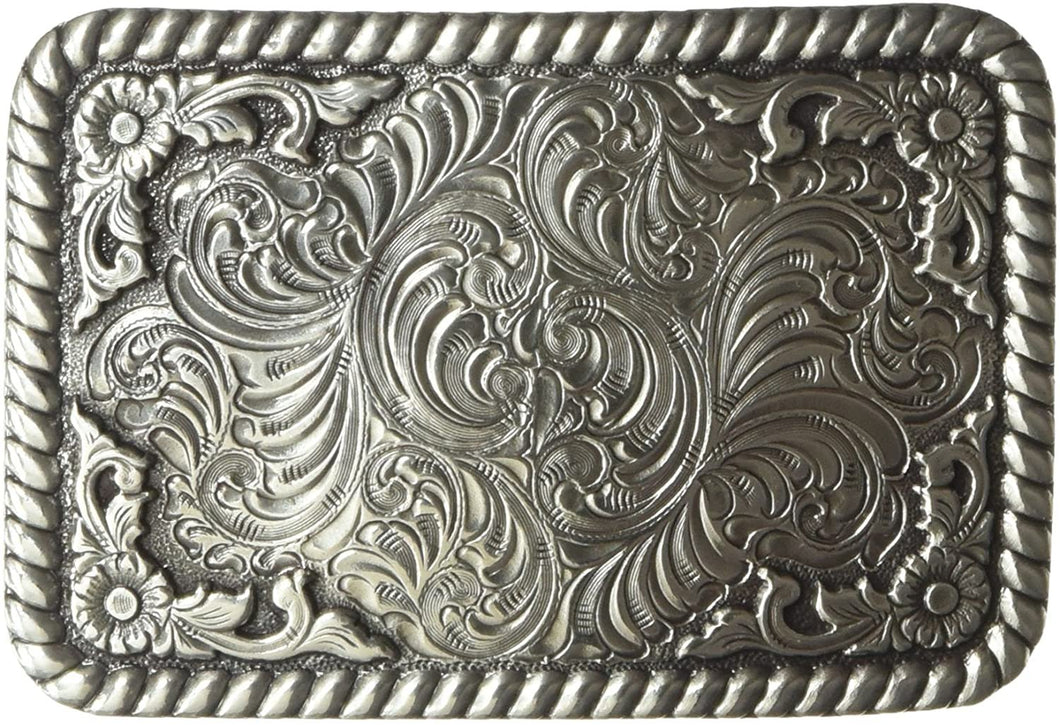 Nocona Men's Silver Square Buckle, One Size --|-- 1171