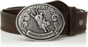 Ariat Boy's Rodeo Champion Belt (Little Kids/Big Kids) Brown 20" Waist --|-- 1425