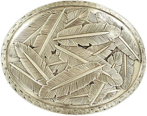 Nocona Boots Mens Silver Feather Buckle N/A N/A --|-- 19177