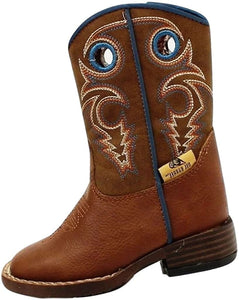 Double Barrel Toddler-Boys' Dylan Cowboy Boot Square Toe - 4416232 --|-- 7241