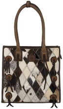 Load image into Gallery viewer, Diamond Cowhide Tote By STS Style Number STS36733 (Brown) --|-- 749
