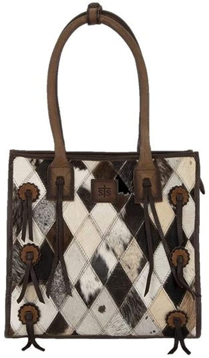 Diamond Cowhide Tote By STS Style Number STS36733 (Brown) --|-- 749