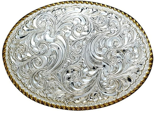 Crumrine C01874 Silver Leaf Scroll Belt Buckle Leaf --|-- 19227