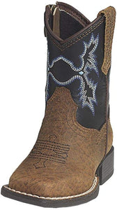 M&F Western Kids Baby Boy's Tombstone (Infant/Toddler) Medium Brown/Blue 0 Infant --|-- 7539