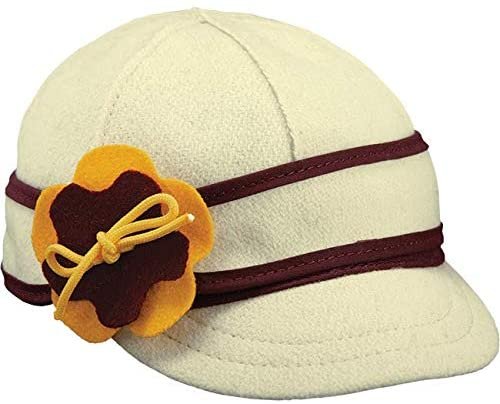 Stormy Kromer Lil' Benchwarmer Petal Pusher Cap Maroon/Gold Newborn --|-- 318