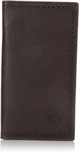 Load image into Gallery viewer, Ariat Ariat Shield Perforated Edge Rodeo Wallet Wallet Dark Copper One Size --|-- 1493
