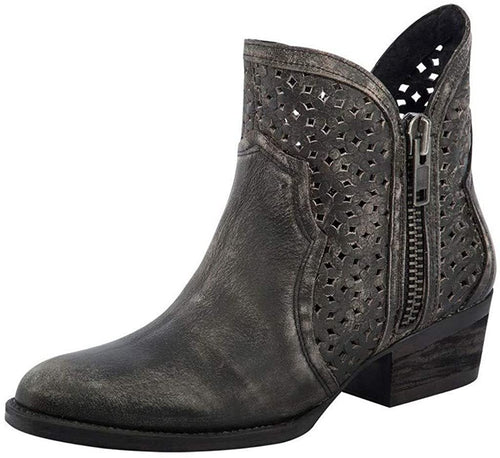 Circle G Women's Cut-Out Booties Round Toe --|-- 2348