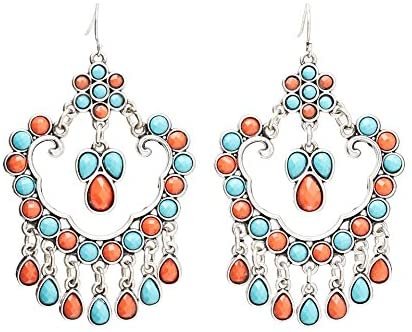 Blazin Roxx Stone Chandelier Earrings --|-- 19523