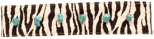 M&F Western Women's Zebra Fabric Headband Black/White Headband One Size --|-- 15142