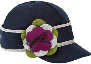 Stormy Kromer Petal Pusher Cap - Decorative Wool Hat with Earflap --|-- 192