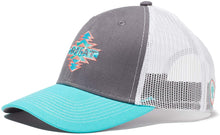 Load image into Gallery viewer, ARIAT Kid&#39;s Aztec Logo Snapback Cap Gray Size One Size --|-- 1534
