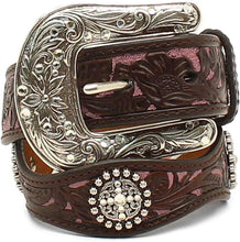 Load image into Gallery viewer, Ariat Kid&#39;s Scalloped Concho Overlay Belt --|-- 3119
