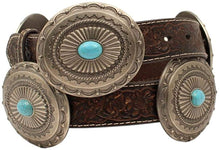 Load image into Gallery viewer, Ariat 1 1/4&quot; Embossed Concho Belt --|-- 17399
