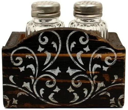 Western Moments Shakers 3 Piece Set Dark Stain Distressed Black 94115 --|-- 17310