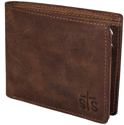 STS Ranchwear Men's Bifold Wallet, Brown Leather, One Size --|-- 691