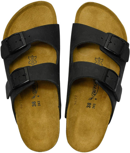 Women's Arch Support Cork Footbed Slide Sandals --|-- 2997