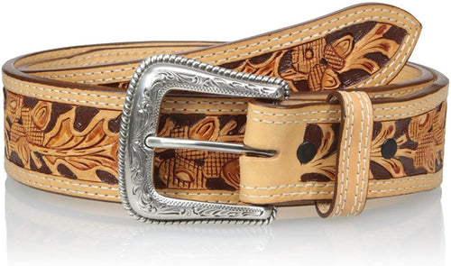 Nocona Belt Co. Men's Tan Mexican Acorn Embose --|-- 1049
