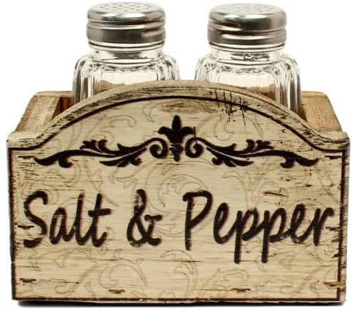 Western Moments Shakers 3 Piece Set Cross Distressed Wood Ivory 94117 --|-- 19730