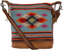 Load image into Gallery viewer, STS Ranchwear Saltillo Crossbody Light Blue/Orange/Pink One Size --|-- 902
