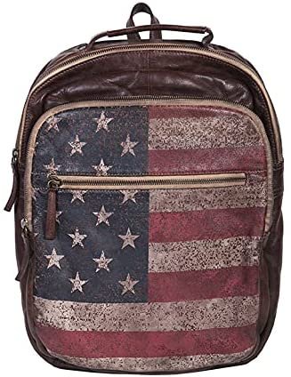 Scully 945-30-25 Americana Stars & Stripes Leather Backpack --|-- 18801