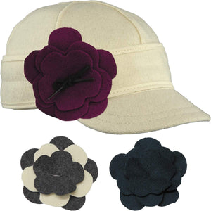 Stormy Kromer The Petal Pusher Cap Set - Elegant, Versatile Style for Cold Weather Wear Winter White --|-- 306