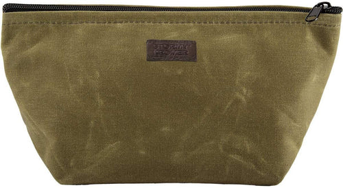Stormy Kromer The Waxed Pouch - Cotton Zip Bag, Continuous Zipper, Taped Seams, Organizer --|-- 2624