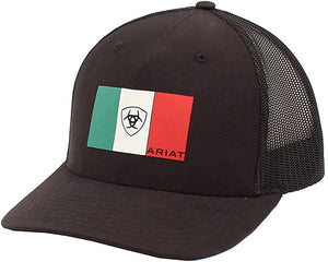 ARIAT Mens R112 Snap Back Mexico Flag Black --|-- 16769