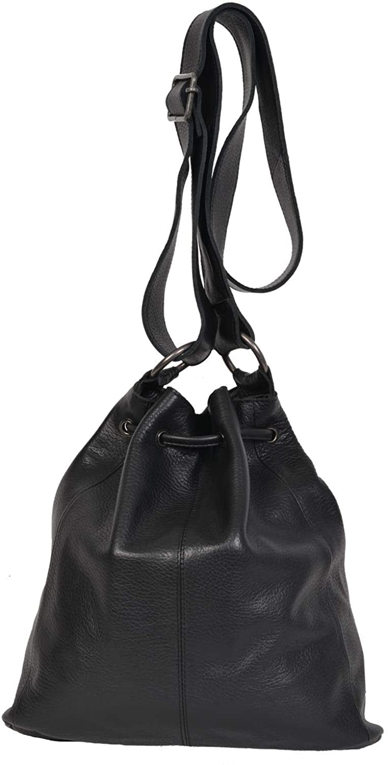 STS Ranchwear Cowhide Bucket Bag Cowhide/Black One Size --|-- 755