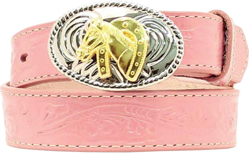 Nocona Girls Floral Belt with Buckle --|-- 14002