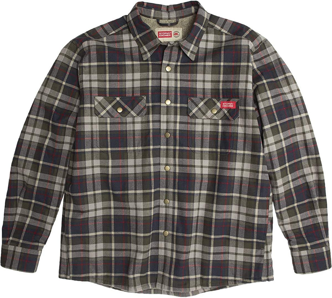 Stormy Kromer The Camp Shirt Jacket - Men's Sherpa Lined Cotton Flannel --|-- 4100