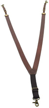 Load image into Gallery viewer, Nocona Belt Co. Men&#39;s Standard Bullet Concho Gallus Leather Suspenders, Brown, Large --|-- 1032

