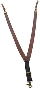 Nocona Belt Co. Men's Standard Bullet Concho Gallus Leather Suspenders, Brown, Large --|-- 1032