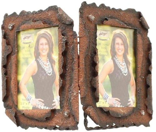 Western Moments Metal Double Frame --|-- 19394