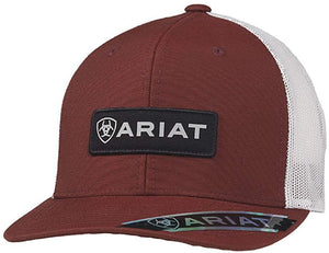 ARIAT Men's Cap with Logo Patch, Red --|-- 18460