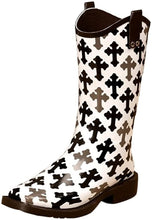 Load image into Gallery viewer, Blazin Roxx Ladies Gwen Rose Skull Square Toe Rain Boots --|-- 6031
