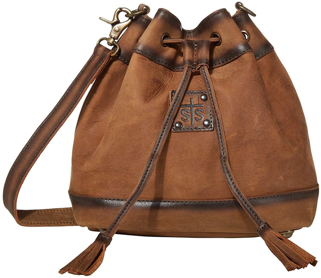 STS Ranchwear Baroness Leather Bucket Bag --|-- 16836