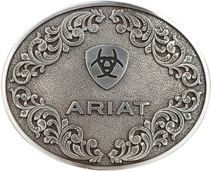 Ariat Mens Oval Floral Western Scroll Belt Buckle --|-- 19764