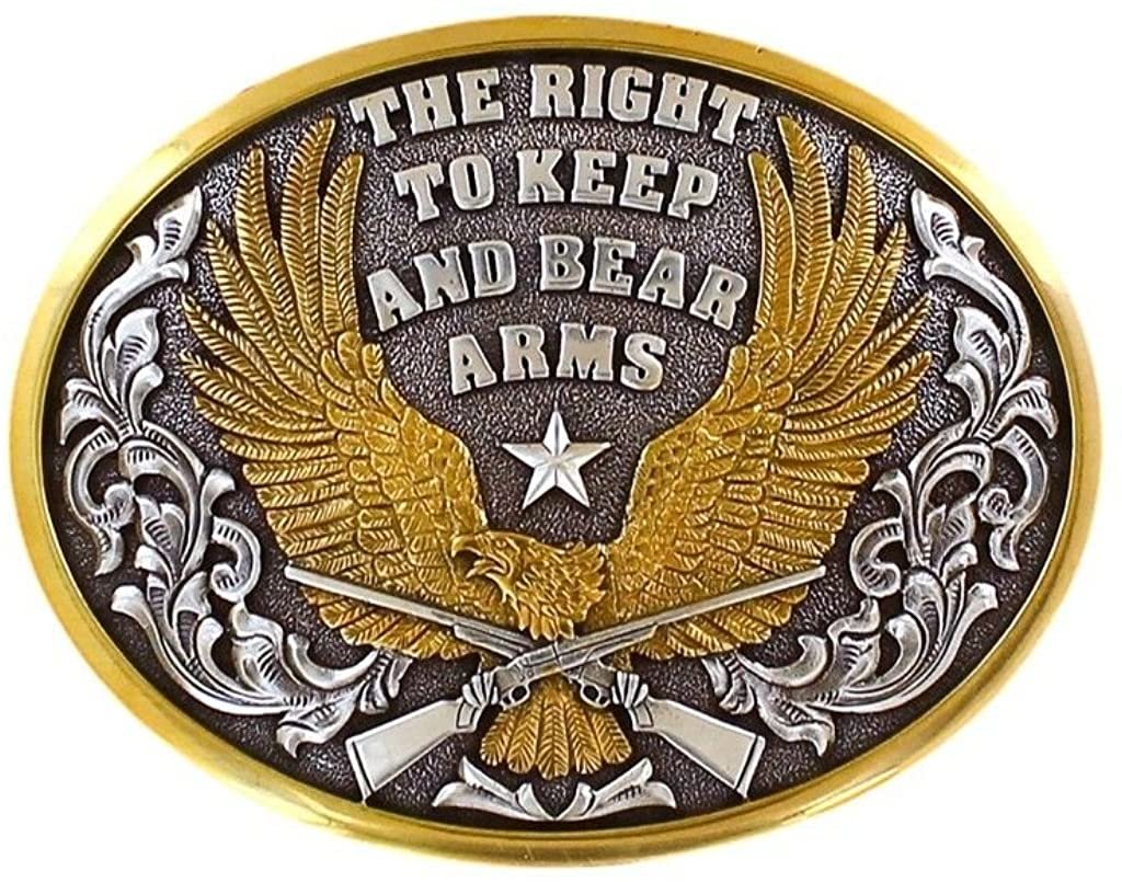 Nocona Belt Company The Right to Bear Arms Eagle Belt Buckle -- 37117 --|-- 9922