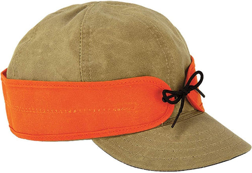 Stormy Kromer Insulated Waxed Cotton Cap - Lightweight Fall Hat with Earflaps, Water-Resistant, 3 Season Hat --|-- 136