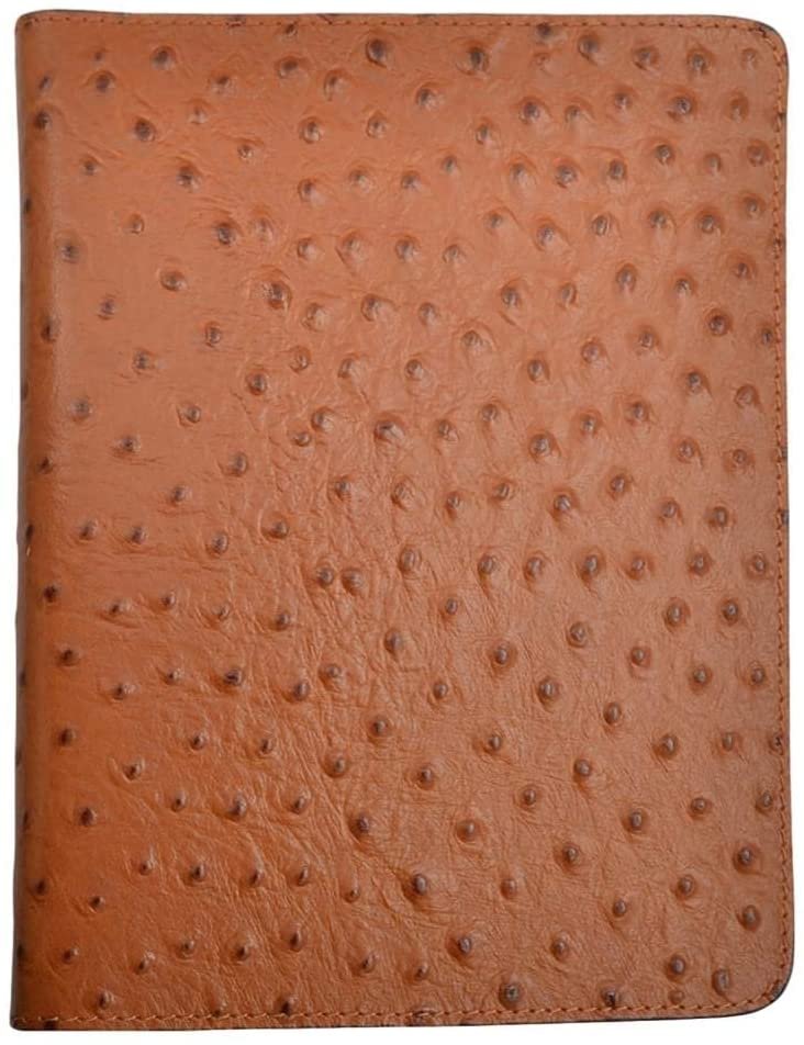 3D Belt Co. Western Ostrich Print Leather Bible Cover --|-- 19962