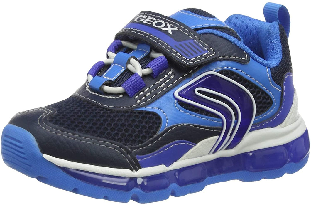 Geox - j android boy sneaker with lights - 33 - blu --|-- 14843