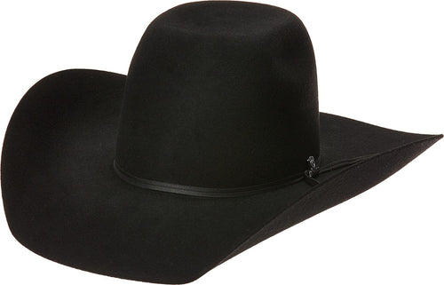 ARIAT Mens Wool Punchy Crown Cowboy Brim 2 Cord Band Western Hat --|-- 4467