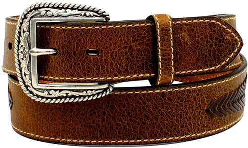 Ariat Men's 1/2'' Distressed Lace Concho Belt --|-- 14639