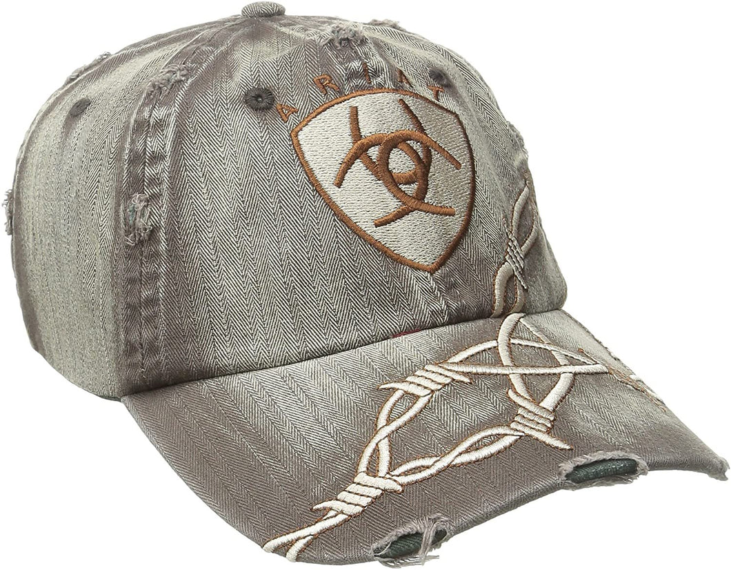 ARIAT Men's Distresed Barbed Wire Hat, Brown, One Size --|-- 1390