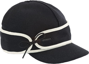Stormy Kromer The Sidekick Cap - Warm Outdoor Hat with Pull-Down Earband & Cotton Lining Black --|-- 13257